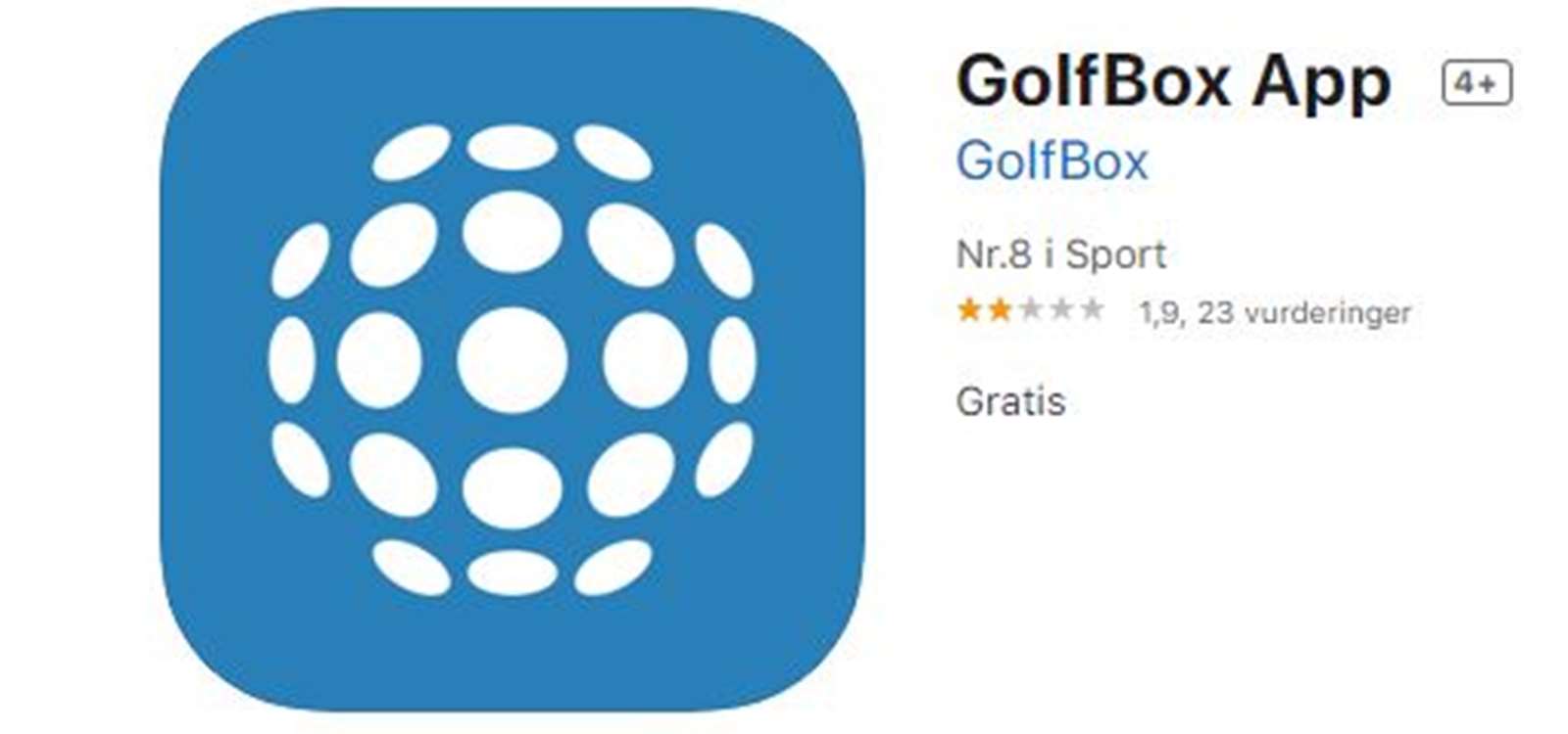 Golfbox app